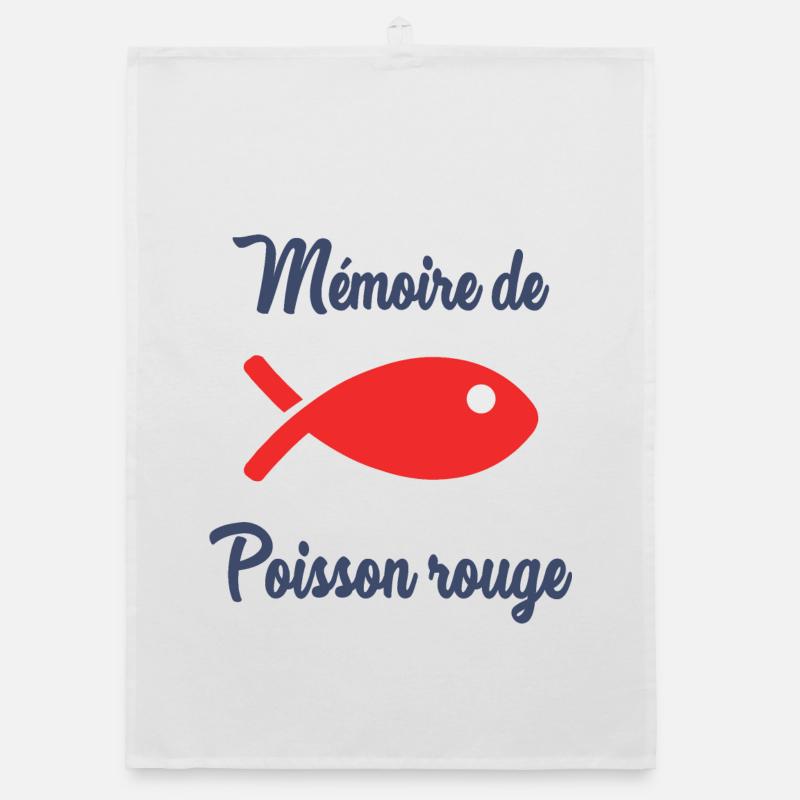FISH. MEMORY. SARDINE. APRIL FOOL. SEA Organic dish towel