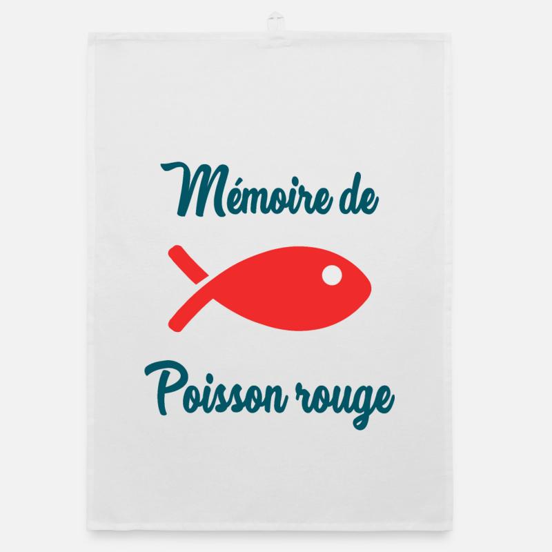 GOLDFISH. FISH. MEMORY Organic dish towel