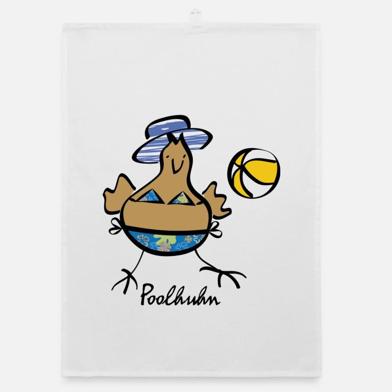 RIKELS Pool Chicken with Ball 2026 Organic dish towel