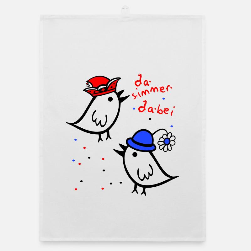 there is always a carnival Organic dish towel