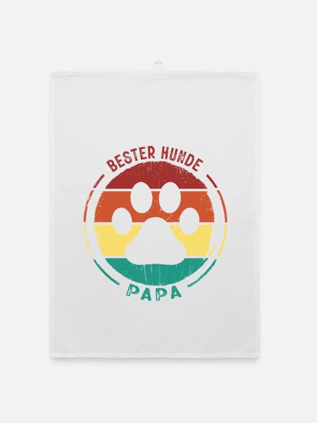Hundeopa Geschenke Hundeliebhaber Hunde - Organic Geschirrtuch - Weiß - Vorne