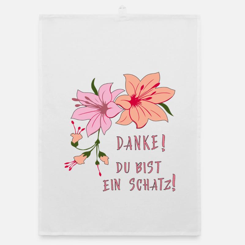 Danke, Du bist ein Schatz Organic Geschirrtuch