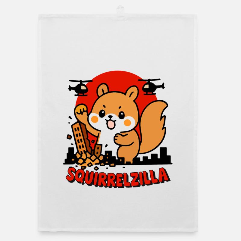 Squirrelzilla Aventure Urbaine Torchon bio