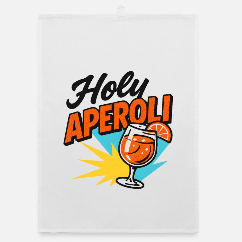 Holy Aperoli Humor Lustig Party Geschenkidee Organic Geschirrtuch