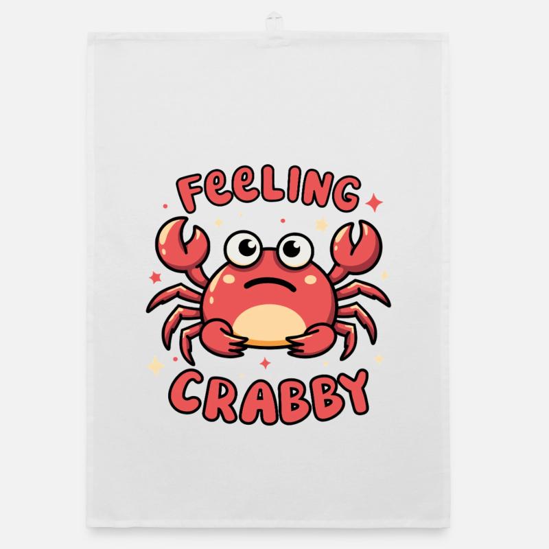 Feeling Crabby Organic dish towel
