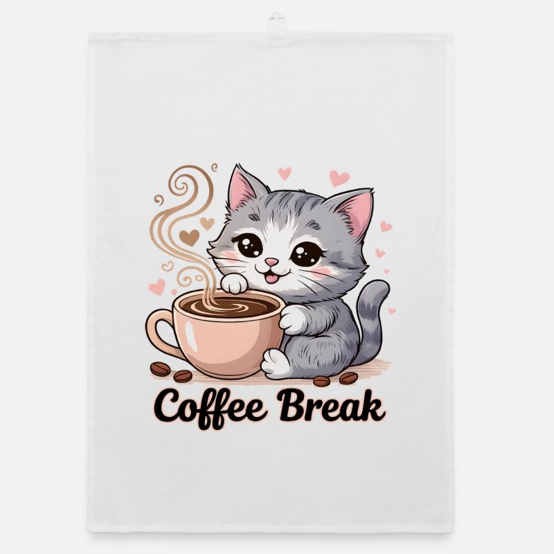 Chat mignon - Pause café Torchon bio