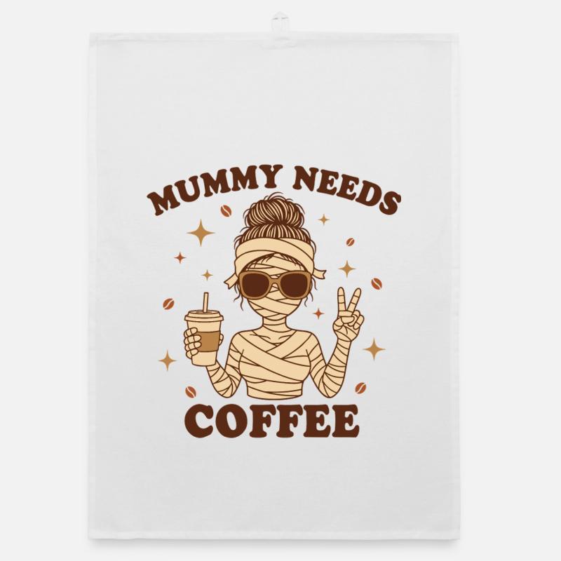Mutter Mutterschaft Humor Mama Mama Kaffee Organic Geschirrtuch