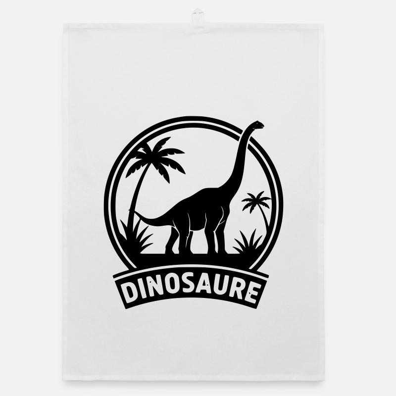 Dinosaurier 4 Organic Geschirrtuch