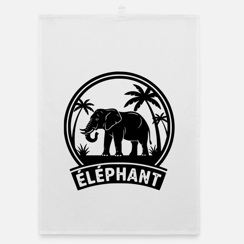 Éléphant  Torchon bio