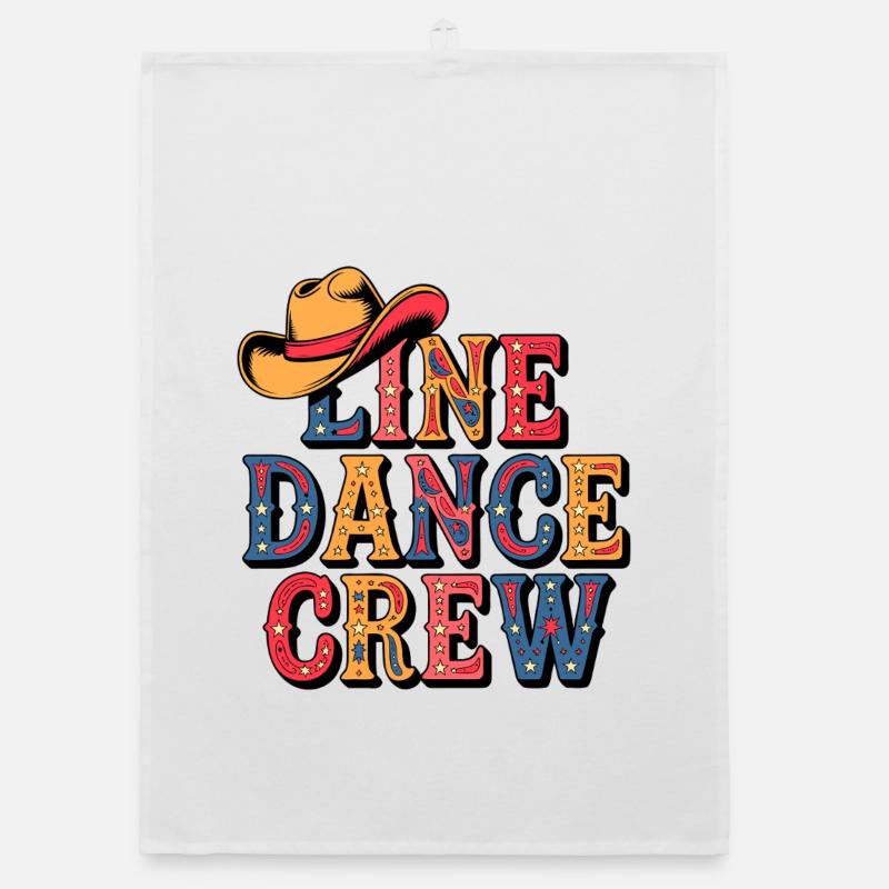 Line Dance Team Organic Geschirrtuch