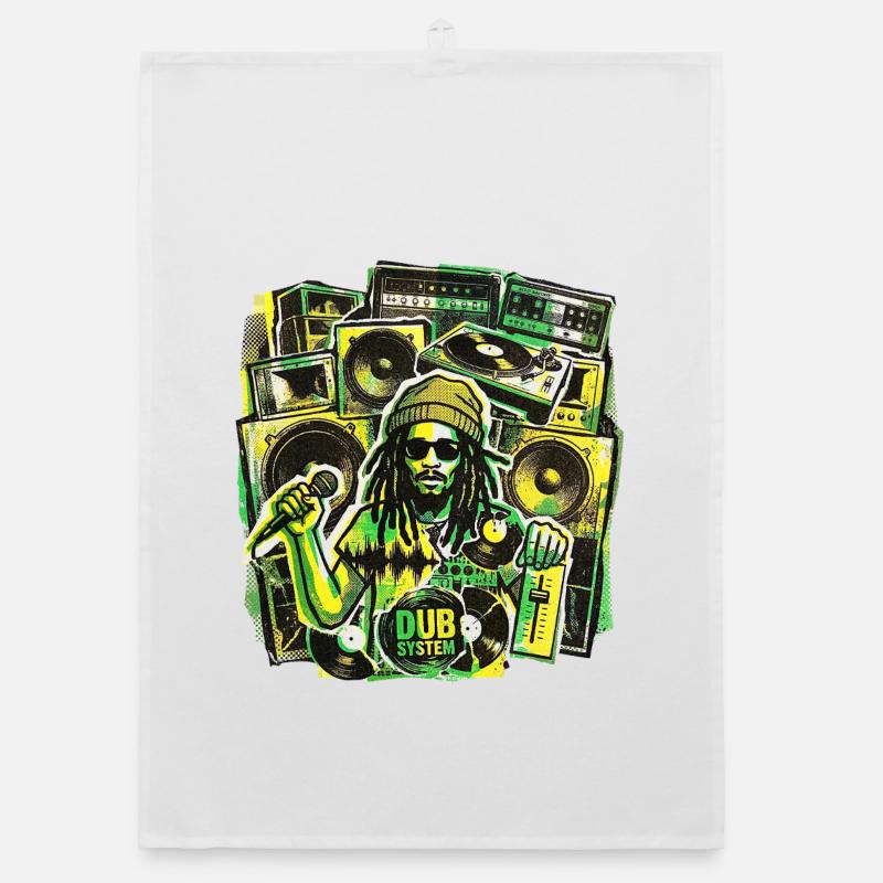 Dub Reggae Soundsystem Organic Geschirrtuch