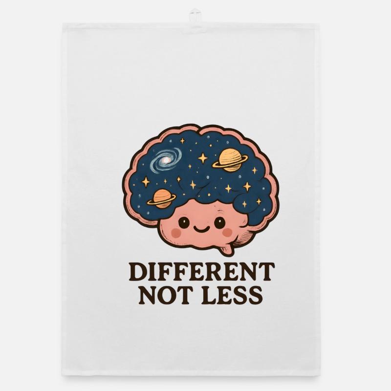 Different, no less brain art Organic dish towel