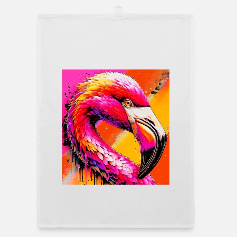 flamingo Organic dish towel