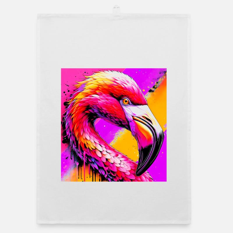 flamingo Organic dish towel