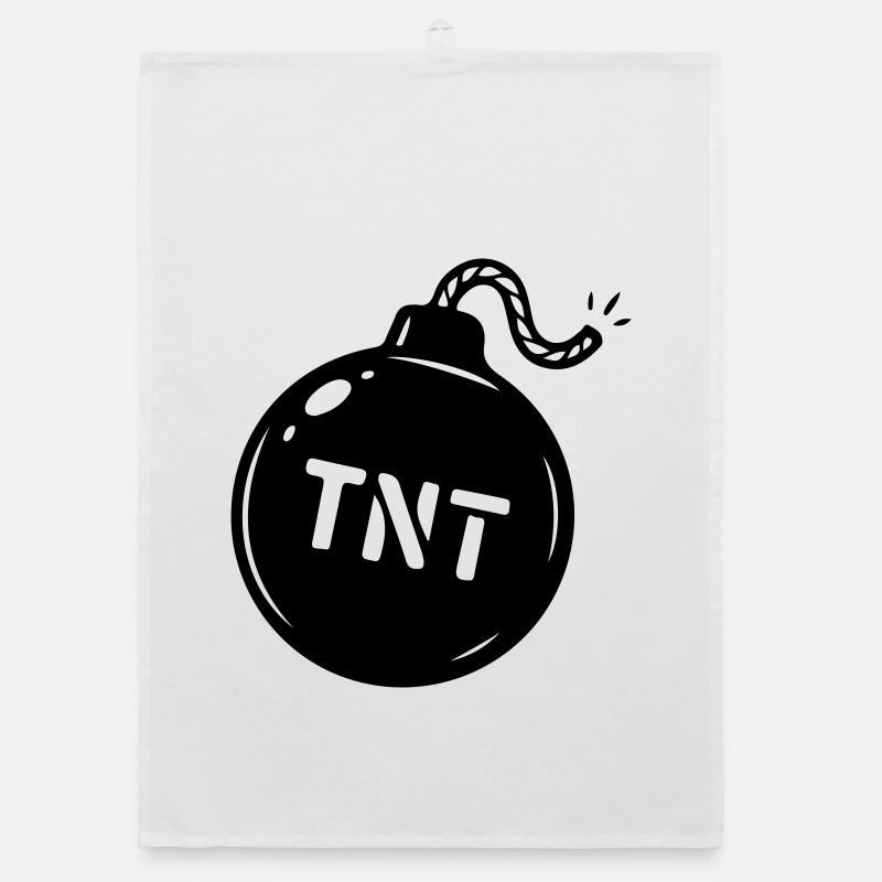 Bomb TNT Symbol Organic dish towel