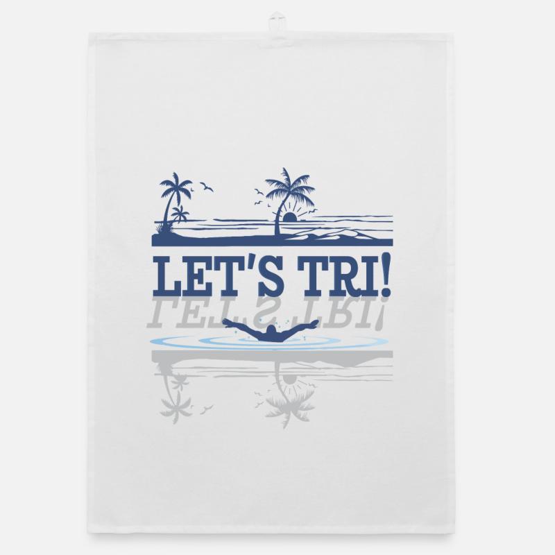 Triathlon - Let’s Tri ! Torchon bio