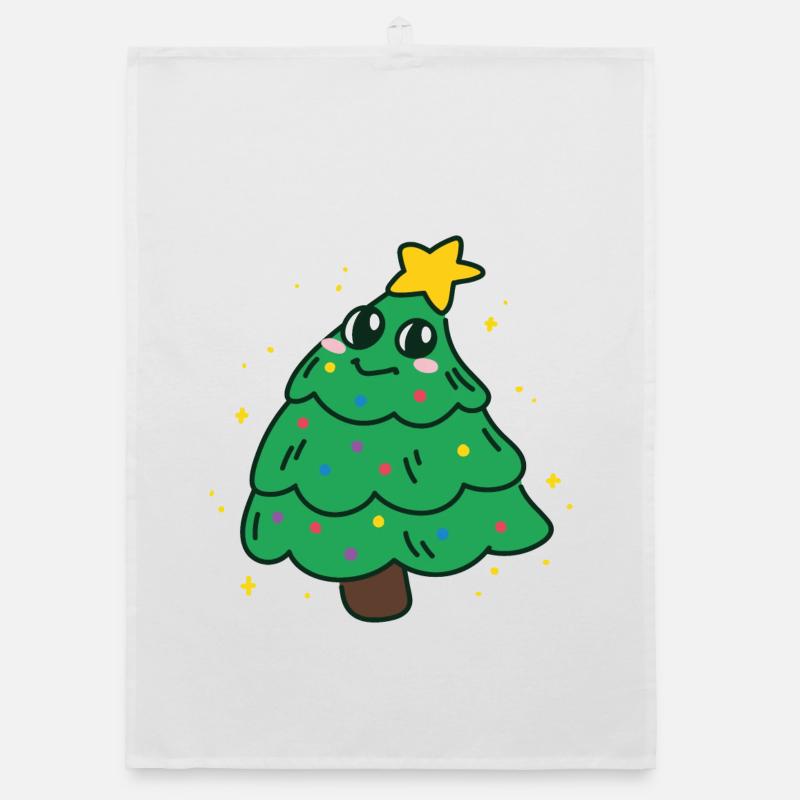 Weihnachtsbaum Organic Geschirrtuch