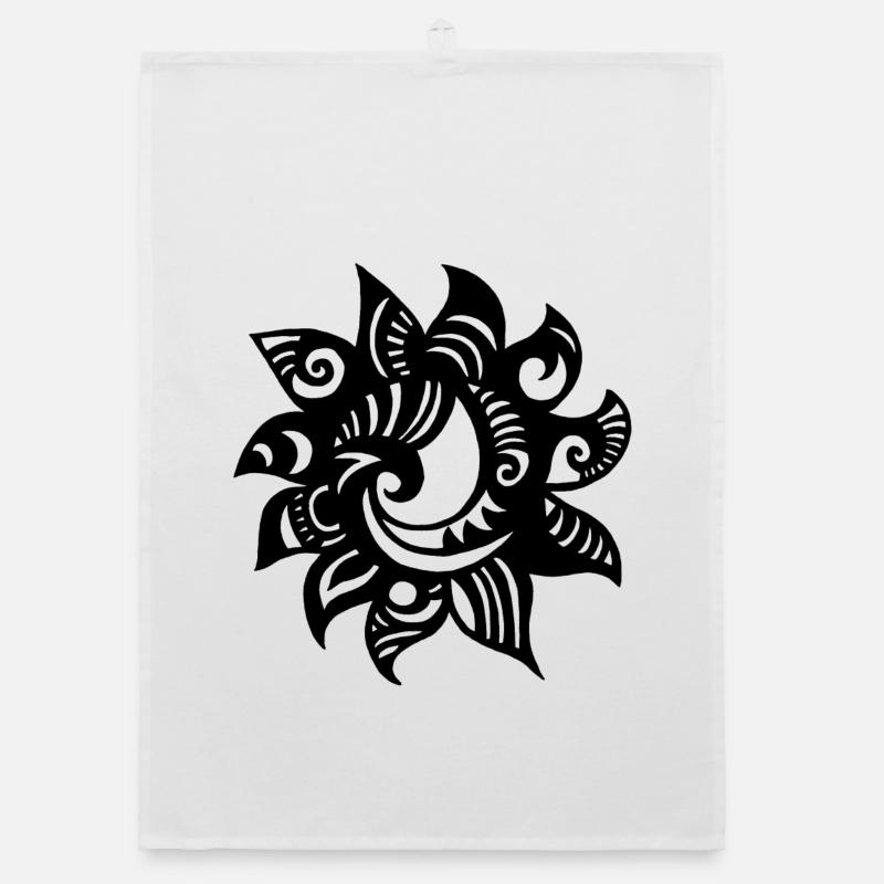 Soleil noir étrange Torchon bio