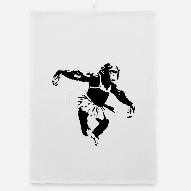 Chimpanzé dansant Torchon bio