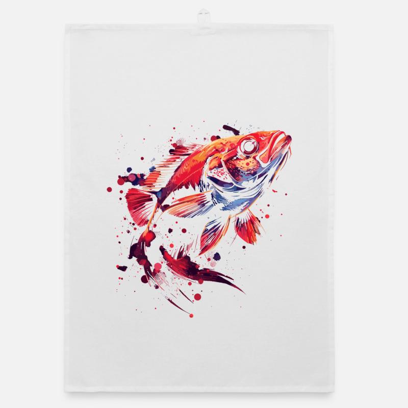 Fisch Organic Geschirrtuch