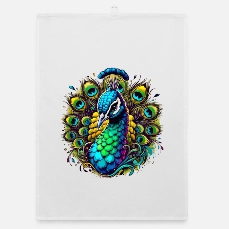 Peacock Organic dish towel