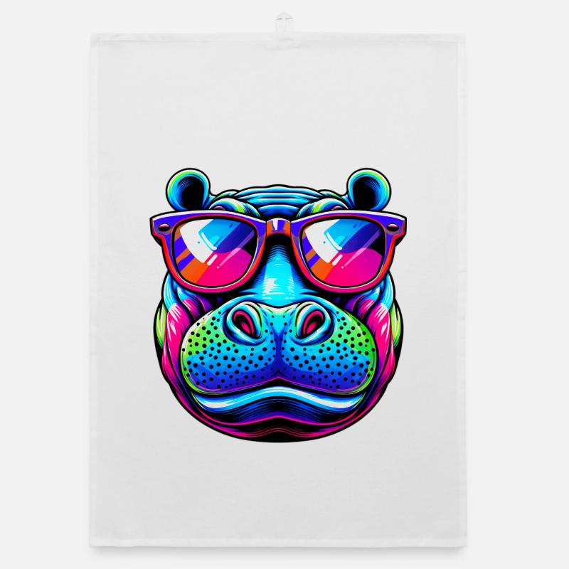 Nilpferd Organic Geschirrtuch