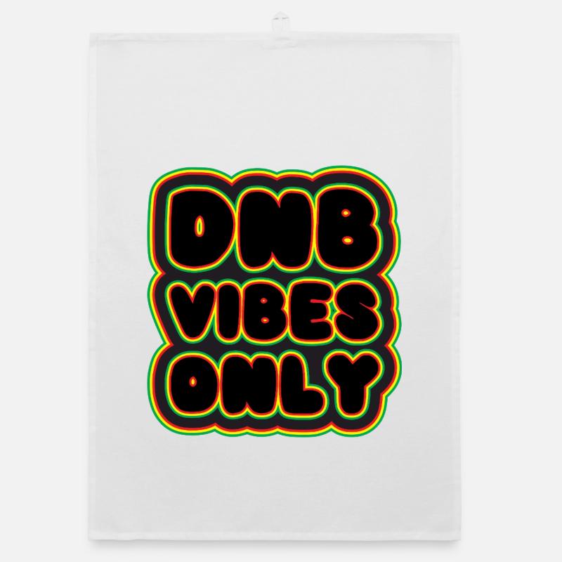 DNB Vibes Only Neon Organic dish towel