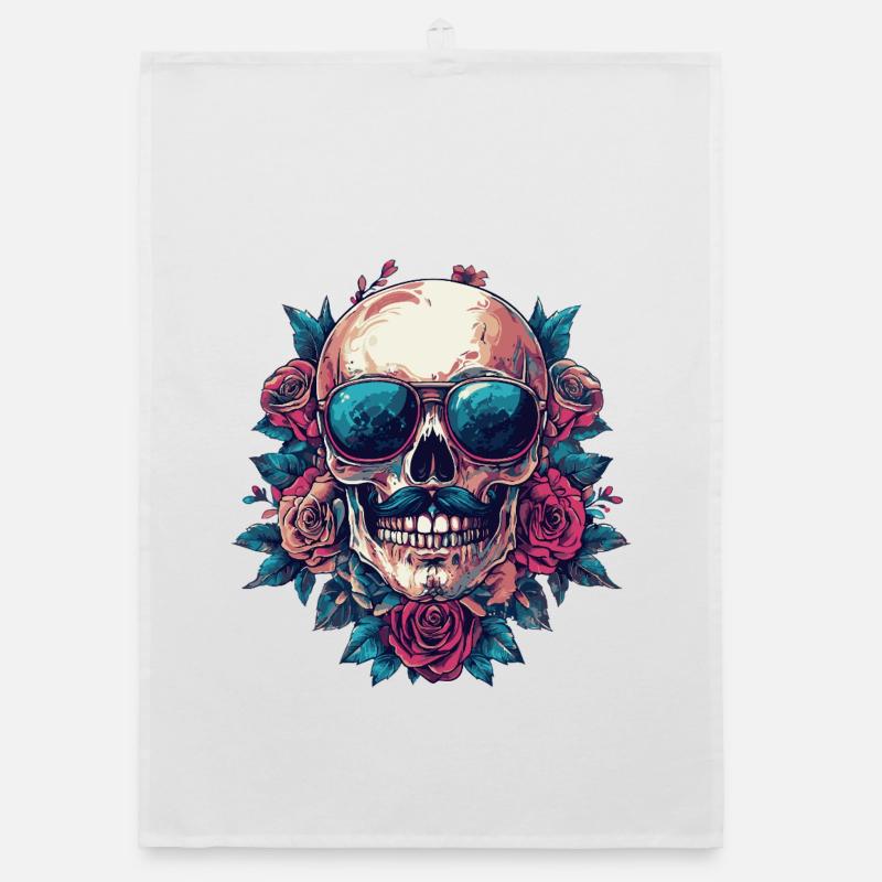 Squelette coloré Torchon bio