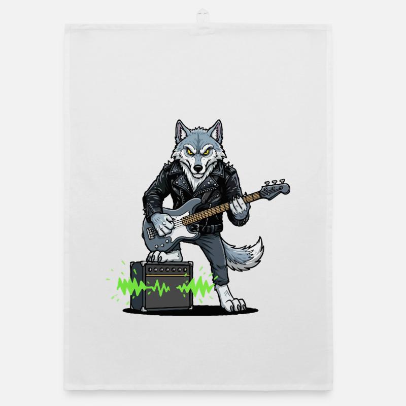 Rockerwolf avec blouson en cuir Torchon bio