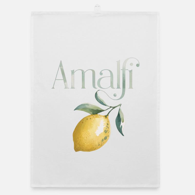 AMALFI – Lemon Chic Organic dish towel