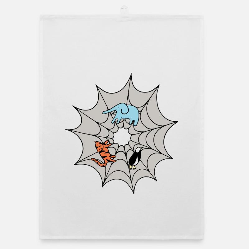 Spider web Organic dish towel