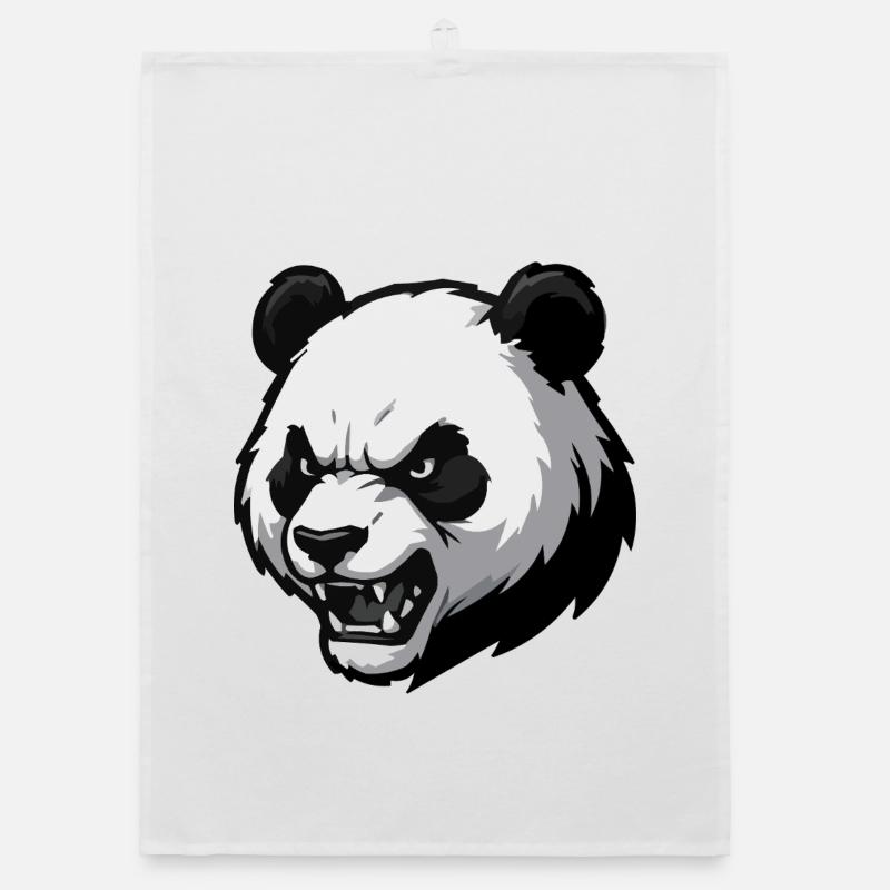 Imprimer vectoriel Angry Panda Torchon bio