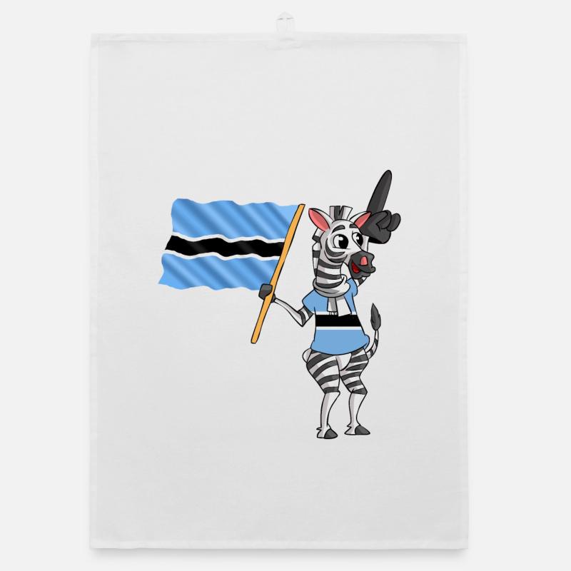 Botswana zebra Organic dish towel
