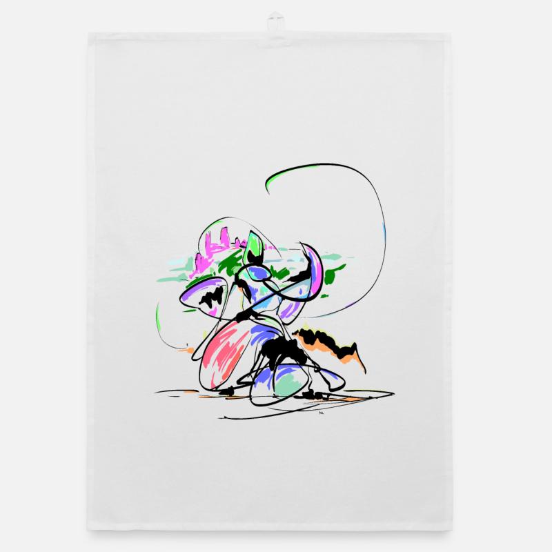 Wizard Abstract Organic dish towel