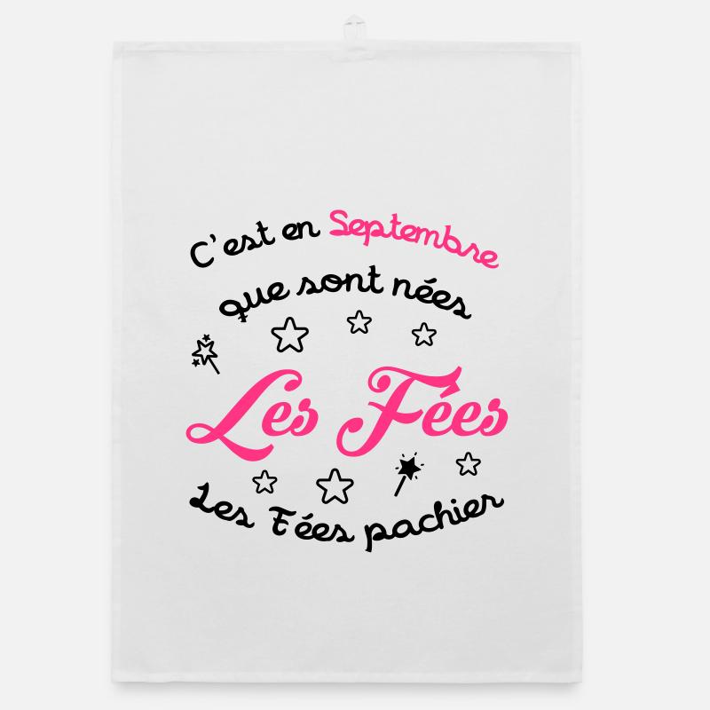 fille / fée / princesse / bébé Torchon bio