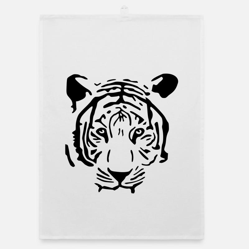 Weißer Tiger Organic Geschirrtuch