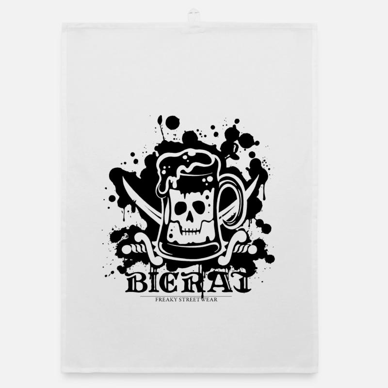 Bierat Splash black Organic Geschirrtuch