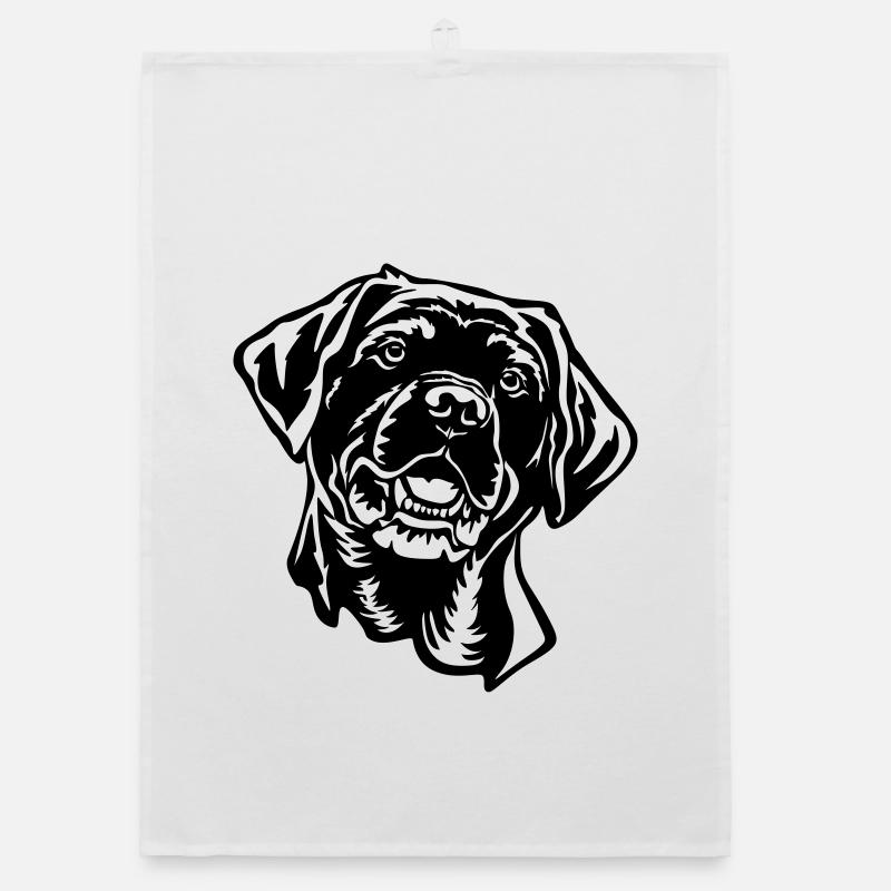 Labrador Kopf Organic Geschirrtuch