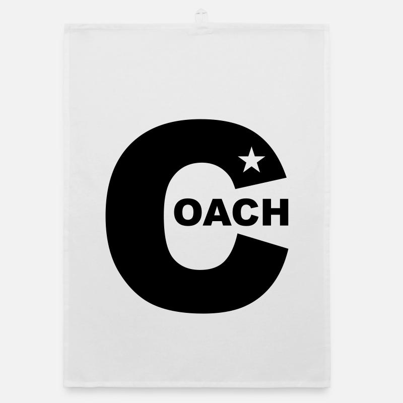 Star Trainer Vector Color customizable 1c Organic dish towel