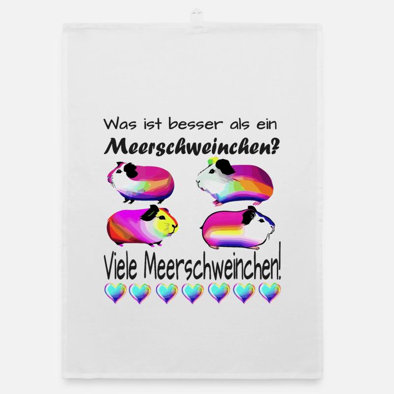 Besser als ein Meerschweinchen regenbogenfarben Organic Geschirrtuch
