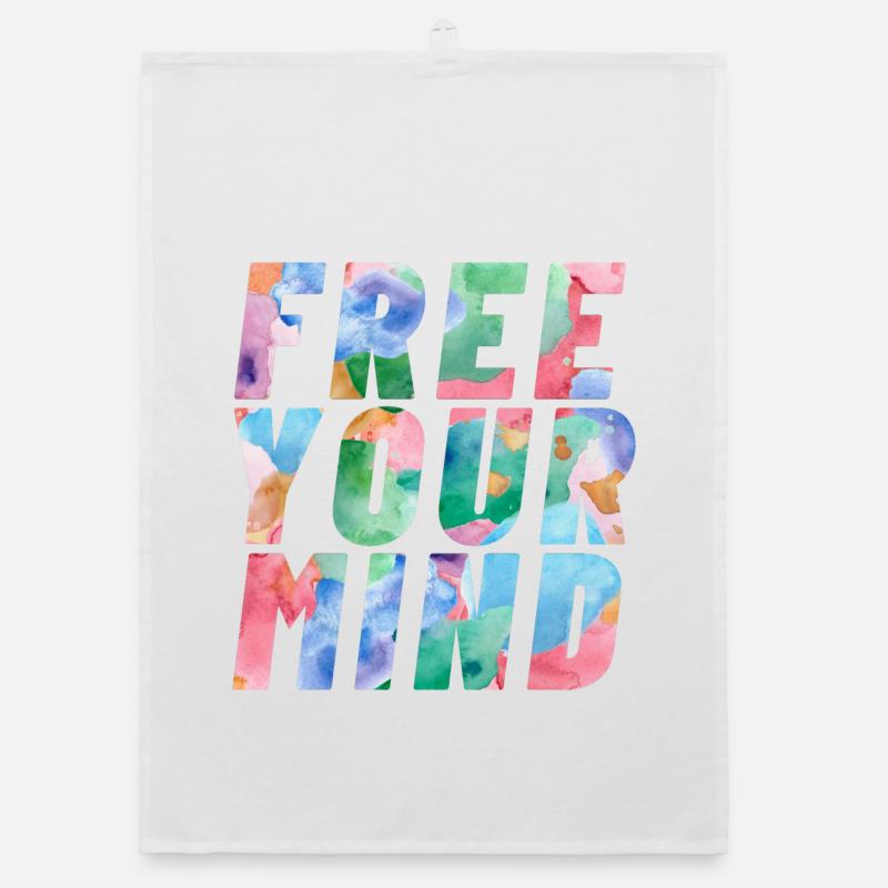 Free your mind Organic dish towel