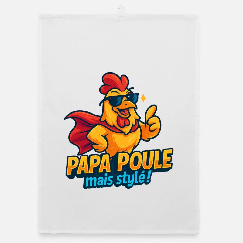 Chicken Style Mode Chic Organic Geschirrtuch