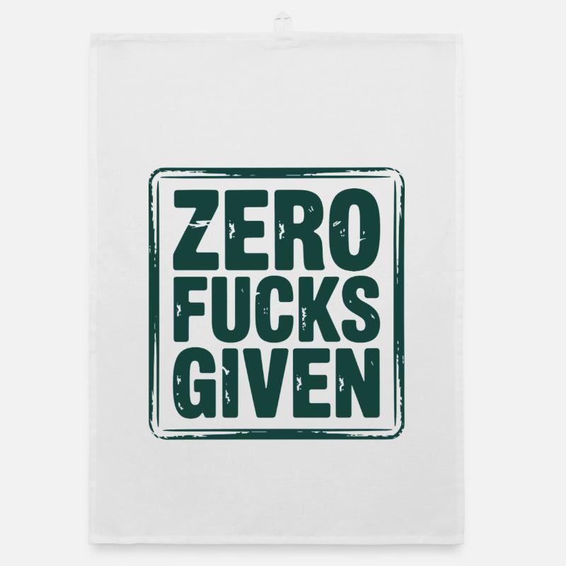Relaxed rebellious statement design Organic dish towel