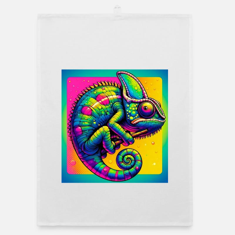 caméléon Torchon bio