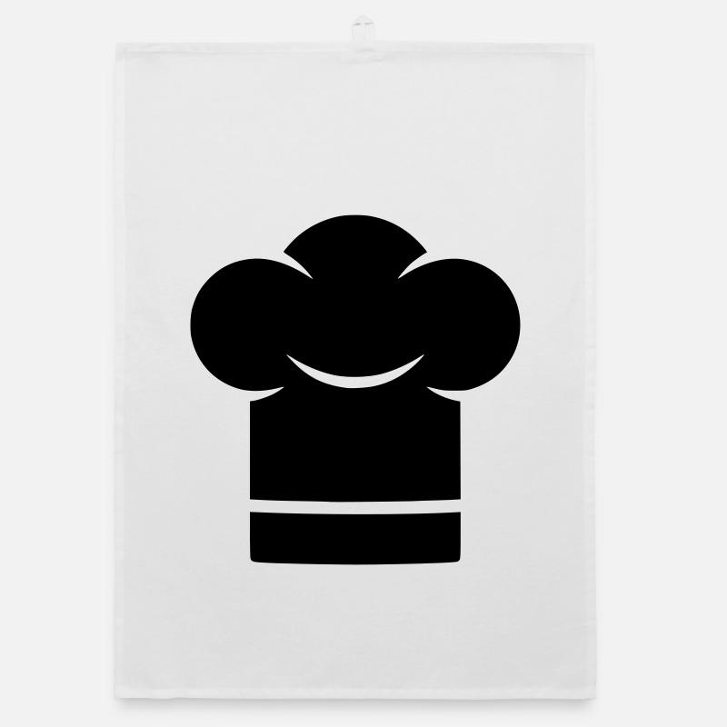 Chef's Hat Chef Hat Silhouette Organic dish towel