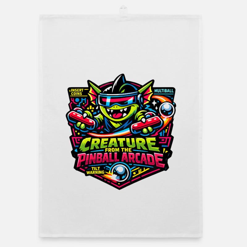 Créature du flipper Arcade Monster Retro Torchon bio