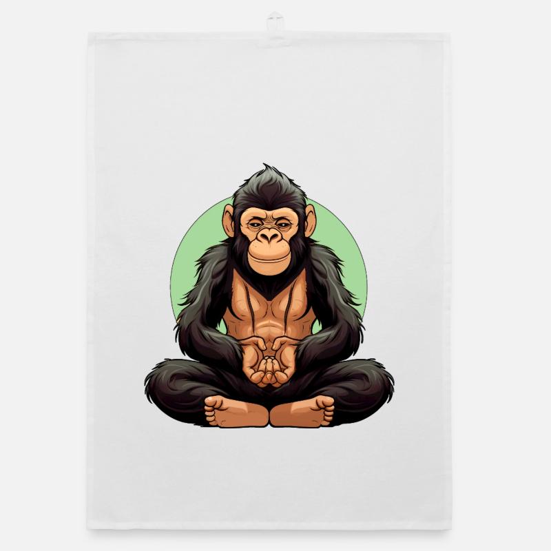 Monkey Yoga / Yogi Monkey Torchon bio