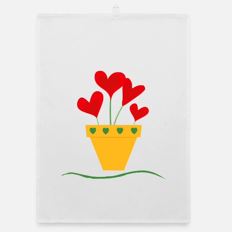 Love pot Organic dish towel