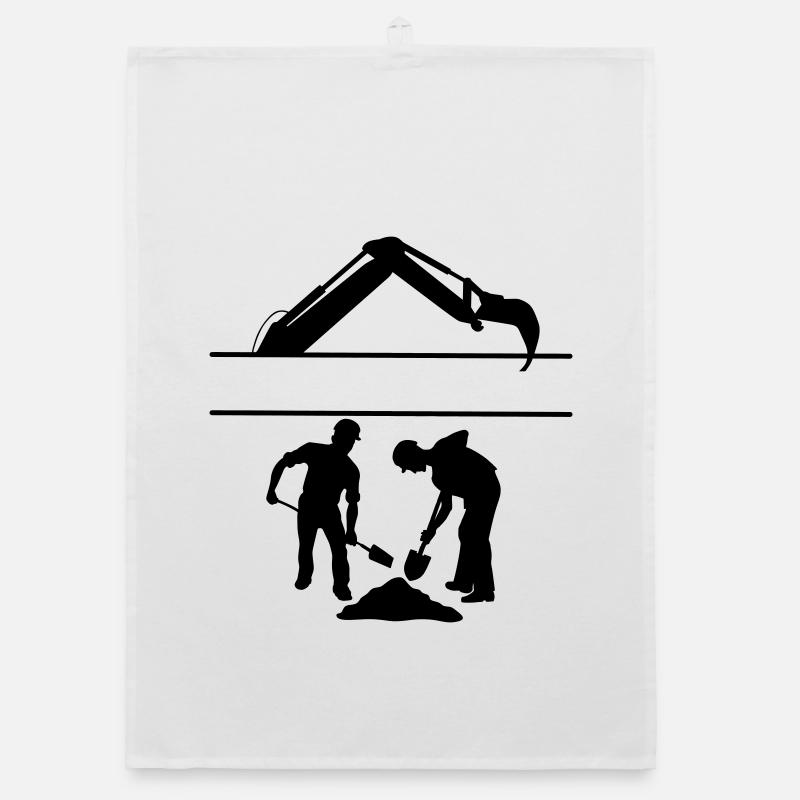 Équipe de creusement Groundworkers Custom Torchon bio
