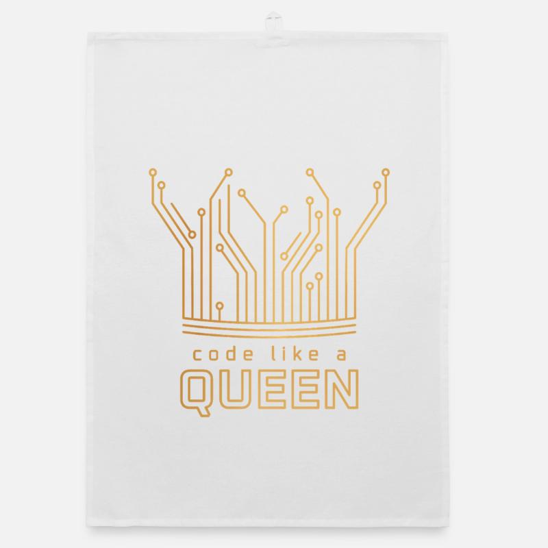 Code Like a Queen Organic dish towel